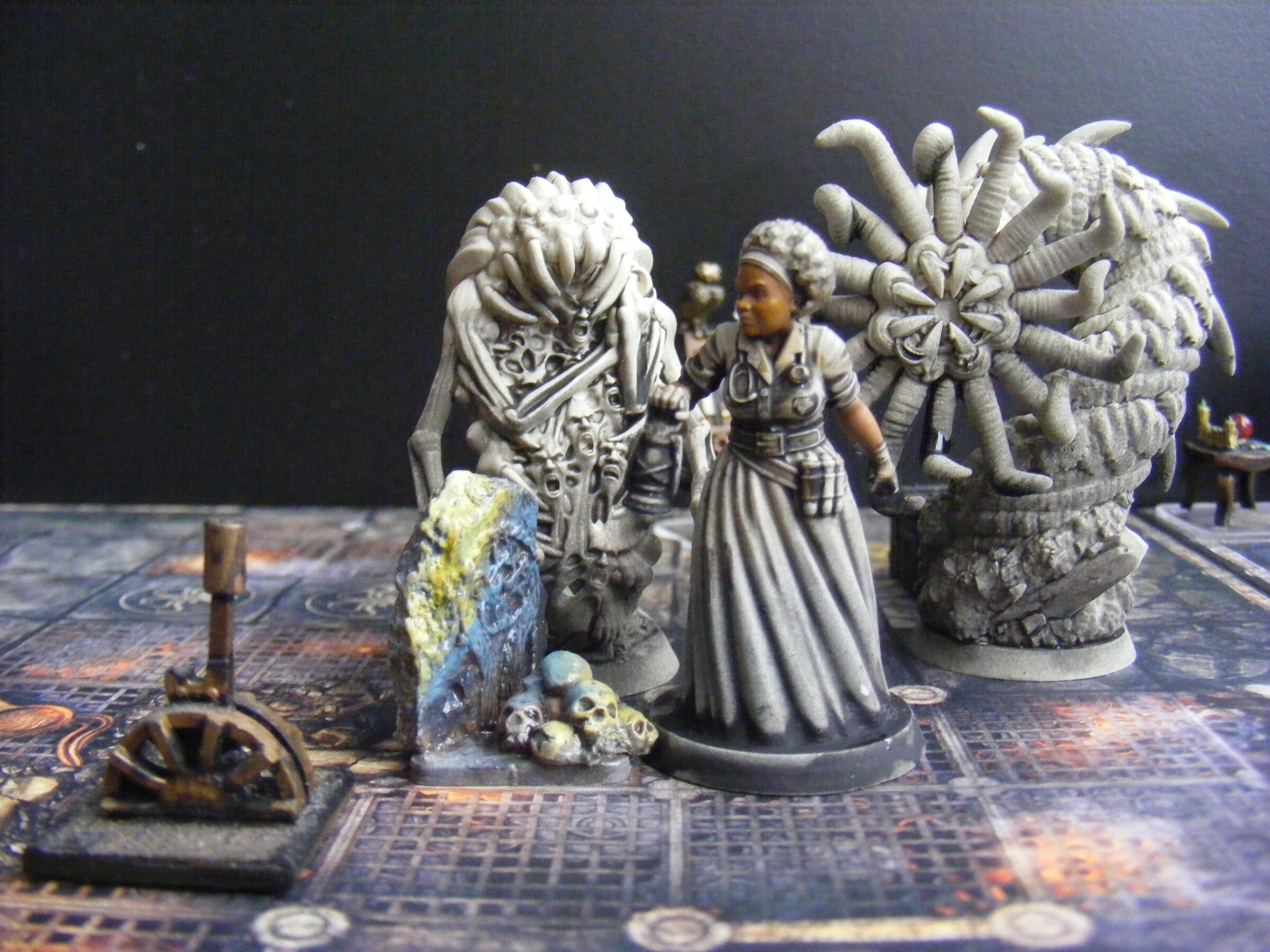 Flanked scene